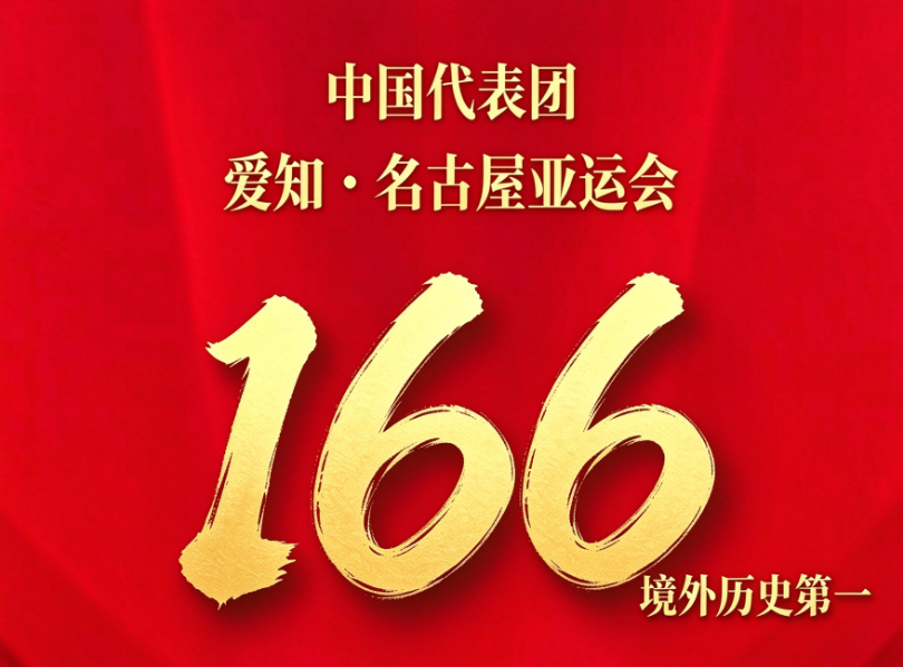 创境外亚运历史第一！中国166金超多哈165金 打破尘封20年纪录